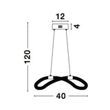 Cerelia LED suspendu en laiton, or