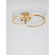Cilion LED Deckenlampe Metall Gold mit zwei Ringen in elegantem Gold-Design, ideal für moderne Wohnräume.