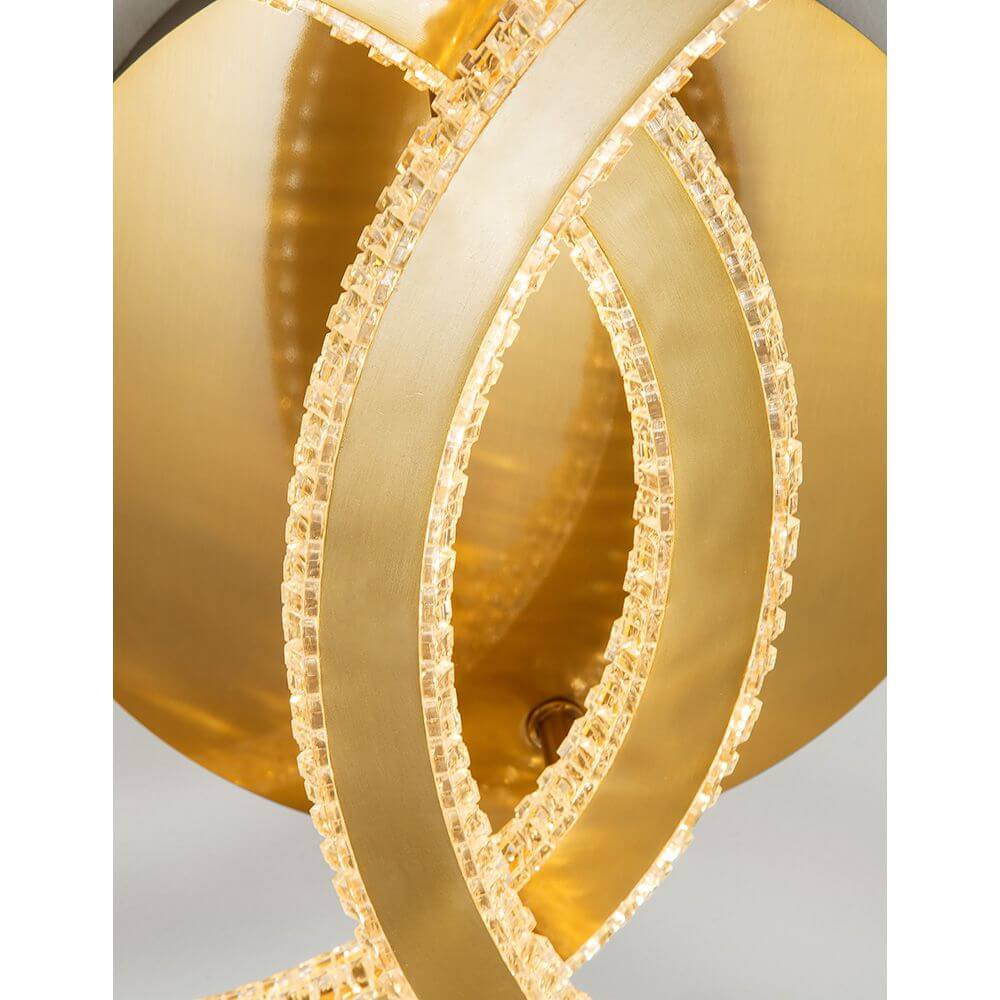 Cilion LED Deckenlampe Metall Gold mit elegantem Design und warmem Licht.