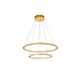 Nova Luce Cilion LED Hängeleuchte Messing, Gold mit elegantem Design und warmweißer LED-Beleuchtung.