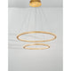 Nova Luce Cilion LED Hängeleuchte Messing, Gold - elegante zweihängige Pendelleuchte in gold mit warmweißem Licht.