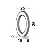 Cilion LED Tischlampe Ø 25cm Messing, Gold