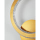 Cilion LED Wandlampe Messing, Gold - Detailansicht der eleganten Wandlampe mit goldenen und gläsernen Akzenten.