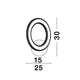 Cilion LED Wandlampe Messing, Gold: technische Zeichnung der Lampe mit Abmessungen.