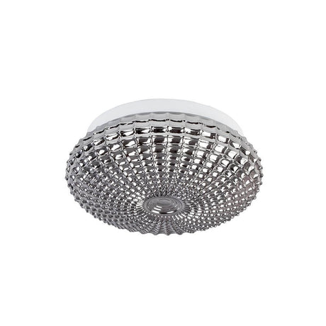 Clam Bad Deckenlampe Glas mit elegantem Design und gemustertem Glasschirm für Badezimmer