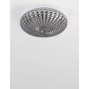 Clam Bad Deckenlampe Glas mit elegantem Design und gemustertem Glasschirm für Badezimmeratmosphäre.