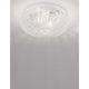 Elegante Clam Deckenlampe aus Glas, perfekt für Badezimmer mit IP44-Zertifizierung und stilvollem Design.