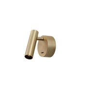 Clip LED Wandlampe in Messing, moderne Wandleuchte mit schwenkbarem Leuchtenkopf