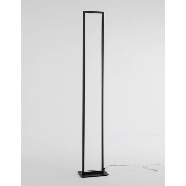 Cornice LED Stehleuchte 153cm Schwarz in modernem Design, ideal für stimmungsvolle Beleuchtung.