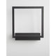 Nova Luce Cornice LED square wall light in black, square shape with matte frame, modern wall mounting