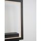 Nova Luce Cornice LED square wall light, black metal housing with integrated LED lighting, modern square wall lamp