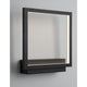 Nova Luce Cornice LED square wall light in black, square shape with integrated LED lighting, modern wall mounting