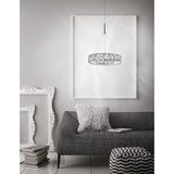 Corona LED -riipuslamppu Ø 27cm kristalli