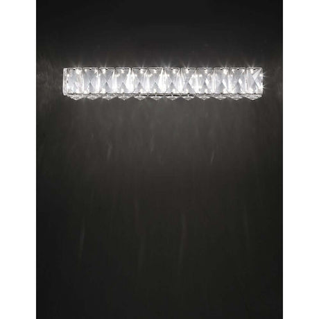 Corona LED Kristall Wandleuchte Klar mit klaren Kristallelementen, elegante Wandlampe für stilvolle Beleuchtung