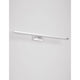 Corso LED Bad- & Spiegellampe Chrom an der Wand installiert, modernes und elegantes Design.