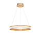 Courtez LED Hängeleuchte Gold mit modernem Design aus hochwertigem Acryl und Aluminium.