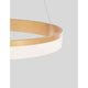 Courtez LED Hängeleuchte Gold aus hochwertigem Acryl und Aluminium in elegantem Design.