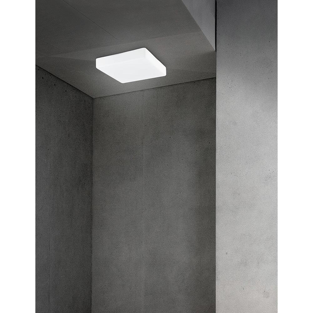 Cube Bad Deckenleuchte Glas