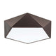Darius Deckenlampe Metall in geometrischer Form mit mattem Finish und Acryl-Element.