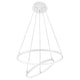 Dea LED Hängelampe Verstellbar in modernem Design mit zwei ovalen Ringen, ideal für stilvolle Räume.
