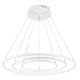 Dea LED Hängelampe Weiß mit modernem, minimalistischem Design aus Aluminium und Acryl.