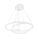 Dea LED Hängeleuchte Metall Weiß mit modernem, minimalistischen Design und weißen Leuchtringen.