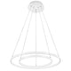 Dea LED Hängeleuchte Ø 60cm Weiß, moderne Deckenleuchte mit minimalistischem Design und integrierter LED-Beleuchtung.