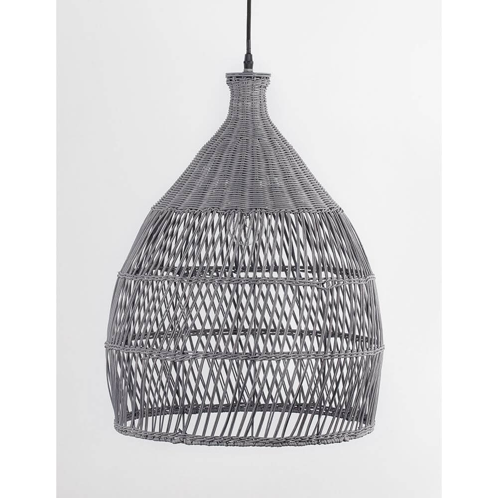 Destin Rattan Lampa wisząca szary