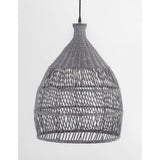 Destin rattan pendant lamp gray