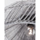 Detailaufnahme der Destin Rattan Pendellampe in Grau mit natürlicher Rattan-Optik und Ethno-Design.