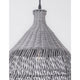 Destin Rattan Pendelleuchte in Grau mit Ethno-Design, aus natürlichem Rattan für gemütliche Wohnatmosphäre.