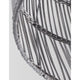 Detailaufnahme der grauen Rattan-Pendelleuchte im Ethno-Design von Nova Luce für stilvolle Wohnräume.