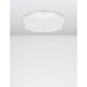 Eben LED Deckenlampe Ø 40cm in minimalistischer Optik an einer weißen Decke, ideal für moderne Wohnräume.
