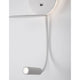 Eclip LED Wandlampe mit USB, moderne Wandleuchte mit verstellbarem Strahler und USB-Anschluss.