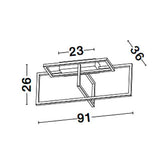 Edgar LED Deckenleuchte 91cm