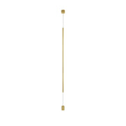 Elettra LED Hängeleuchte 300cm in Gold, schlanke moderne Pendelleuchte von Nova Luce für Esszimmer und Wohnzimmer