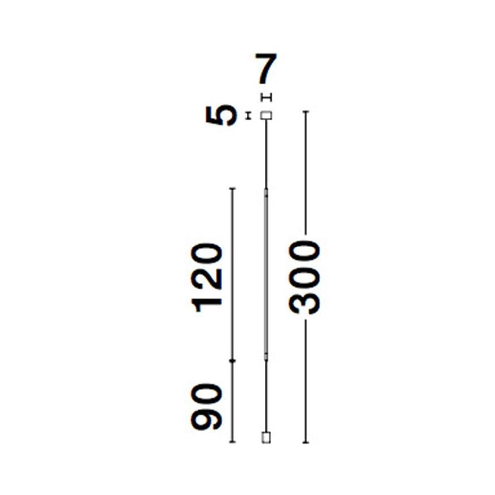 Elettra LED Hängeleuchte 300cm  Nova Luce   