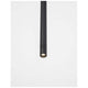 Elettra LED Pendellampe 60cm schwarz-matte Aluminiumröhre mit goldbeschichteter Innenkante, schlankes filigranes Design über Esstisch