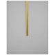 Elettra LED Pendellampe 60cm in Messing Gold – schlanker Aluminium-Leuchtenkörper, filigranes Design für Esstisch oder Wohnzimmer