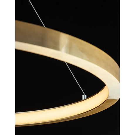 Empatia LED Suspension en métal à intensité variable, élégante lampe de plafond au design moderne, lumière blanc chaud