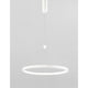 Empatia LED Hängeleuchte Metall Dimmbar in modernem, minimalistischem Design aus Aluminium und Acryl.