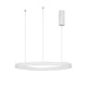 Esteva LED Hängeleuchte Ø 65cm in modernem, minimalistischem Design aus Aluminium und Acryl.