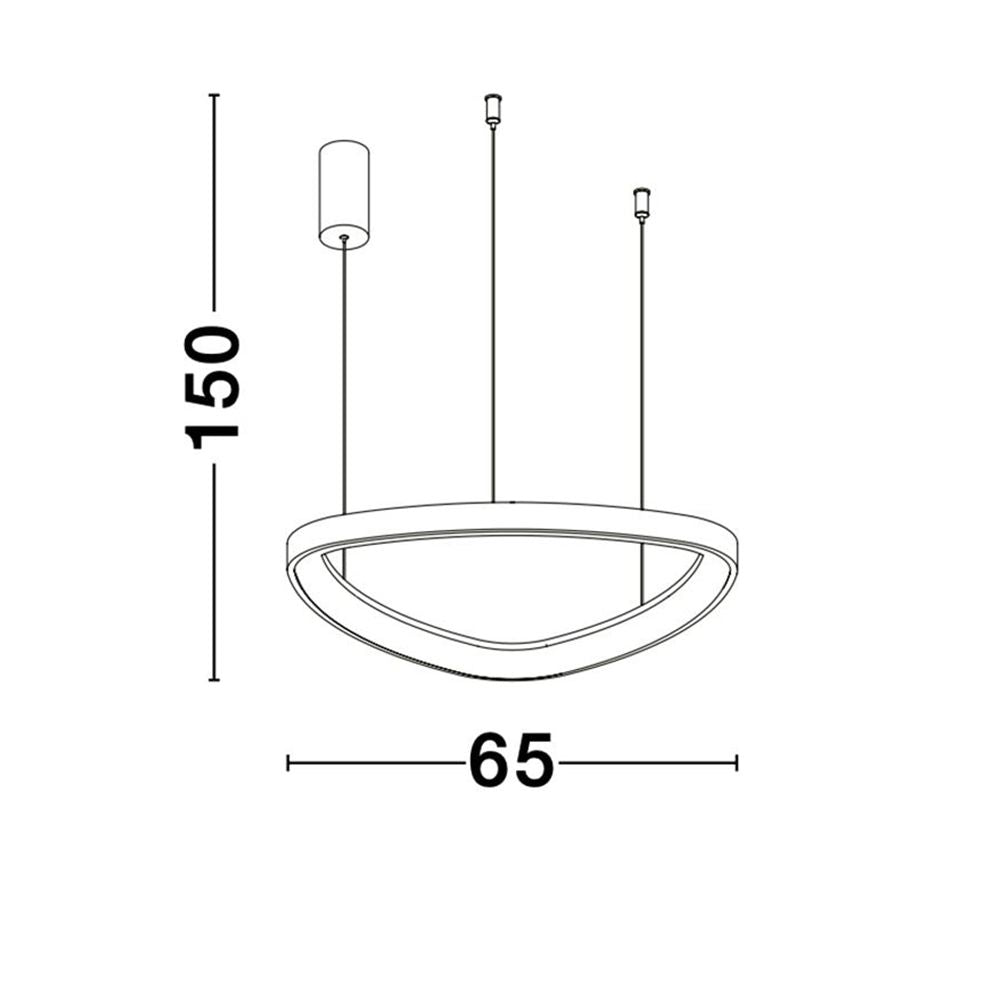 Esteva LED Hängeleuchte Ø 65cm