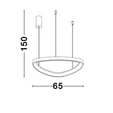 Esteva LED hanging light Ø 65cm