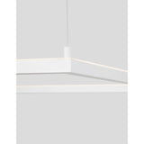 Eterna LED suspendu lampe carrée blanche