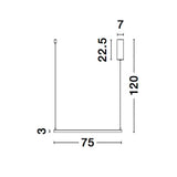 Eterna LED Hanging Lamp Square White