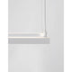 Eterna LED Hängelampe Quadratisch Weiß - moderne Deckenleuchte aus Aluminium und Acryl mit warmweißem Licht.