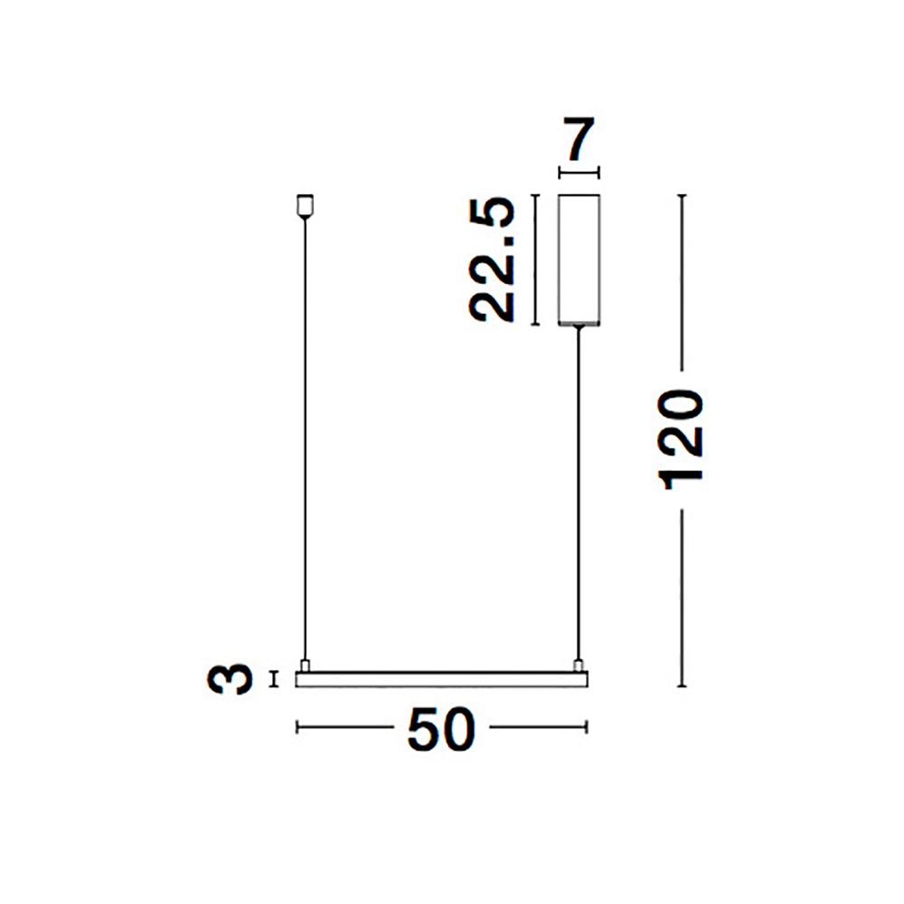 Eterna LED Hanging Lamp Square White