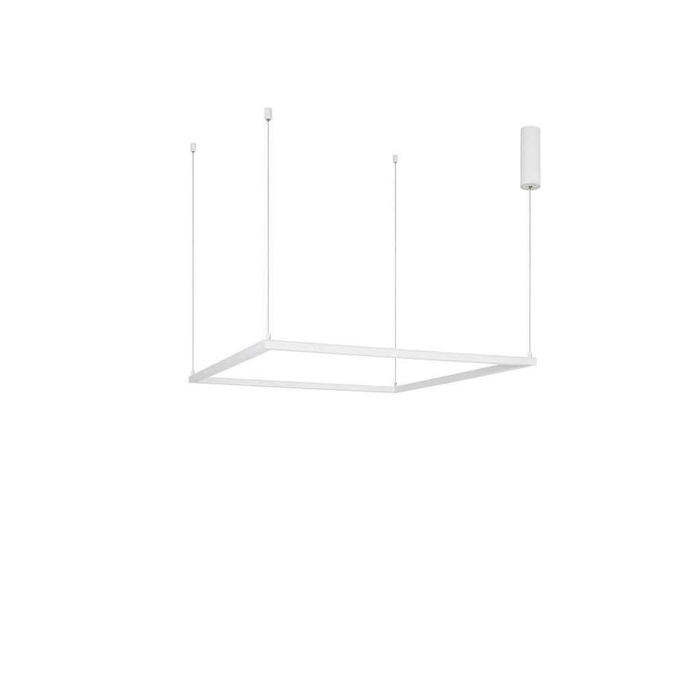 Eterna LED Hängelampe Quadratisch Weiß - moderne Deckenleuchte mit minimalistischem Design.