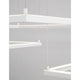 Eterna LED Hängelampe Quadratisch Weiß in modernem, minimalistischem Design, ideal für Wohnzimmer und Esstisch.